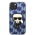 Karl Lagerfeld KLHCP13SPMNIKBL Blue Monogram Ikonik Patch Kryt iPhone 13 Mini