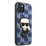 Karl Lagerfeld KLHCP13SPMNIKBL Blue Monogram Ikonik Patch Kryt iPhone 13 Mini