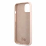 Karl Lagerfeld KLHCP13SSLKHLP Silicone Karl'S Head Light Pink Kryt iPhone 13 Mini
