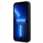 Karl Lagerfeld KLHCP13SSLMP1K Black Silicone Plaque Kryt iPhone 13 Mini