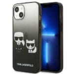 Karl Lagerfeld KLHCP13STGKCK Black Gradient Ikonik Karl & Choupette Kryt iPhone 13 Mini