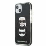 Karl Lagerfeld KLHCP13STPE2TK Black Karl&Choupette Head Kryt iPhone 13 Mini