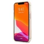 Karl Lagerfeld KLHCP13XKHTUGLGO Gold Glitter Karl`s Head Kryt iPhone 13 Pro Max