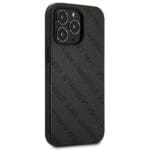 Karl Lagerfeld KLHCP13XPTLK Black Perforated Allover Kryt iPhone 13 Pro Max
