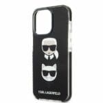 Karl Lagerfeld KLHCP13XTPE2TK Black Karl&Choupette Head Kryt iPhone 13 Pro Max