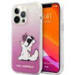 Karl Lagerfeld KLHCP14LCFNRCPI Pink Choupette Fun Kryt iPhone 14 Pro