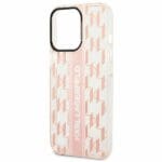 Karl Lagerfeld KLHCP14LHKLSPCP Pink Mono Vertical Stripe Kryt iPhone 14 Pro