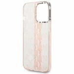 Karl Lagerfeld KLHCP14LHKLSPCP Pink Mono Vertical Stripe Kryt iPhone 14 Pro