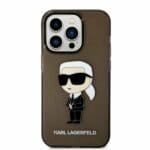 Karl Lagerfeld KLHCP14LHNIKTCK Black Ikonik Karl Lagerfeld Kryt iPhone 14 Pro