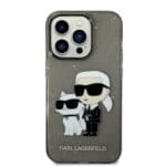 Karl Lagerfeld KLHCP14LHNKCTGK Black IML GLIT NFT Karl&Choupette Kryt iPhone 14 Pro