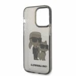 Karl Lagerfeld KLHCP14LHNKCTGK Black IML GLIT NFT Karl&Choupette Kryt iPhone 14 Pro