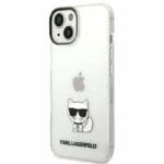 Karl Lagerfeld KLHCP14MCTTR Transparent Choupette Body Kryt iPhone 14 Plus