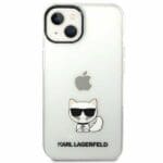 Karl Lagerfeld KLHCP14MCTTR Transparent Choupette Body Kryt iPhone 14 Plus