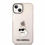 Karl Lagerfeld KLHCP14MHNCHTCP Pink Ikonik Choupette Kryt iPhone 14 Plus