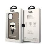 Karl Lagerfeld KLHCP14MHNIKTCK Black Ikonik Karl Lagerfeld Kryt iPhone 14 Plus