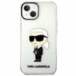 Karl Lagerfeld KLHCP14MHNIKTCT Transparent IML NFT Ikonik Kryt iPhone 14 Plus