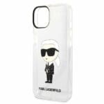Karl Lagerfeld KLHCP14MHNIKTCT Transparent IML NFT Ikonik Kryt iPhone 14 Plus