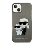 Karl Lagerfeld KLHCP14MHNKCTGK Black IML GLIT NFT Karl&Choupette Kryt iPhone 14 Plus