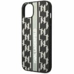 Karl Lagerfeld KLHCP14MPGKLSKG Grey Monogram Stripe Kryt iPhone 14 Plus