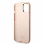 Karl Lagerfeld KLHCP14MSNIKBCP Pink Silicone Ikonik Kryt iPhone 14 Plus