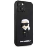 Karl Lagerfeld KLHCP14S3DRKINK Black Hardcase Rubber Ikonik 3D Kryt iPhone 14