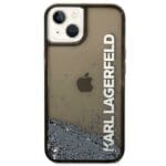 Karl Lagerfeld KLHCP14SLCKVK Black Liquid Glitter Elong Kryt iPhone 14
