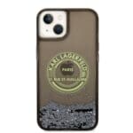 Karl Lagerfeld KLHCP14SLCRSGRK Black Liquid Glitter RSG Kryt iPhone 14