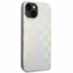 Karl Lagerfeld KLHCP14SLGMMSV3 Silver Monogram Iridescent Kryt iPhone 14