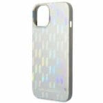 Karl Lagerfeld KLHCP14SLGMMSV3 Silver Monogram Iridescent Kryt iPhone 14