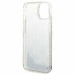Karl Lagerfeld KLHCP14SLMNMS Silver Liquid Glitter Monogram Kryt iPhone 14
