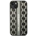 Karl Lagerfeld KLHCP14SPGKLSKG Grey Monogram Stripe Kryt iPhone 14
