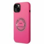 Karl Lagerfeld KLHCP14SSRSGRCF Pink Silicone RSG Kryt iPhone 14