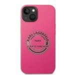 Karl Lagerfeld KLHCP14SSRSGRCF Pink Silicone RSG Kryt iPhone 14