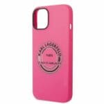 Karl Lagerfeld KLHCP14SSRSGRCF Pink Silicone RSG Kryt iPhone 14