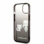 Karl Lagerfeld KLHCP14STGKCK Black Gradient Ikonik Karl & Choupette Kryt iPhone 14
