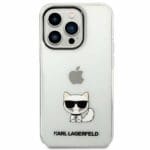 Karl Lagerfeld KLHCP14XCTTR Transparent Choupette Body Kryt iPhone 14 Pro Max