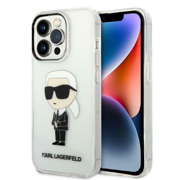 Karl Lagerfeld KLHCP14XHNIKTCT Transparent Ikonik Karl Lagerfeld Kryt iPhone 14 Pro Max