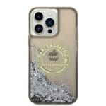 Karl Lagerfeld KLHCP14XLCRSGRK Black Liquid Glitter RSG Kryt iPhone 14 Pro Max