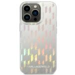 Karl Lagerfeld KLHCP14XLGMMSV3 Silver Monogram Iridescent Kryt iPhone 14 Pro Max