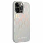 Karl Lagerfeld KLHCP14XLGMMSV3 Silver Monogram Iridescent Kryt iPhone 14 Pro Max