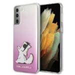 Karl Lagerfeld KLHCS21MCFNRCPI Pink Choupette Fun Kryt Samsung S21 Plus