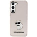 Karl Lagerfeld KLHCS23MHNCHTCP Pink Ikonik Choupette Kryt Samsung S23 Plus