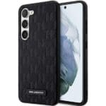 Karl Lagerfeld KLHCS23MSAKLHPK Black Saffiano Mono Metal Logo Kryt Samsung S23 Plus