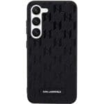 Karl Lagerfeld KLHCS23MSAKLHPK Black Saffiano Mono Metal Logo Kryt Samsung S23 Plus