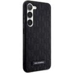 Karl Lagerfeld KLHCS23MSAKLHPK Black Saffiano Mono Metal Logo Kryt Samsung S23 Plus