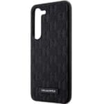 Karl Lagerfeld KLHCS23MSAKLHPK Black Saffiano Mono Metal Logo Kryt Samsung S23 Plus