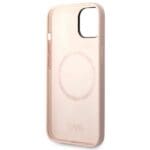 Karl Lagerfeld KLHMP14SSLKHLP Light Pink Silicone Karl`s Head MagSafe Kryt iPhone 14