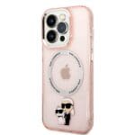 Karl Lagerfeld KLHMP14XHNKCIP Pink Iconic Karl&Choupette MagSafe Kryt iPhone 14 Pro Max