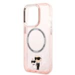 Karl Lagerfeld KLHMP14XHNKCIP Pink Iconic Karl&Choupette MagSafe Kryt iPhone 14 Pro Max