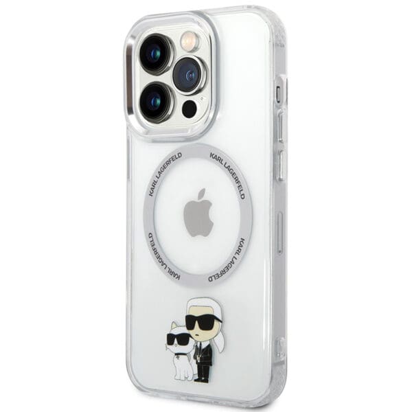 Karl Lagerfeld MagSafe IML Karl and Choupette NFT Transparent Kryt iPhone 13 Pro
